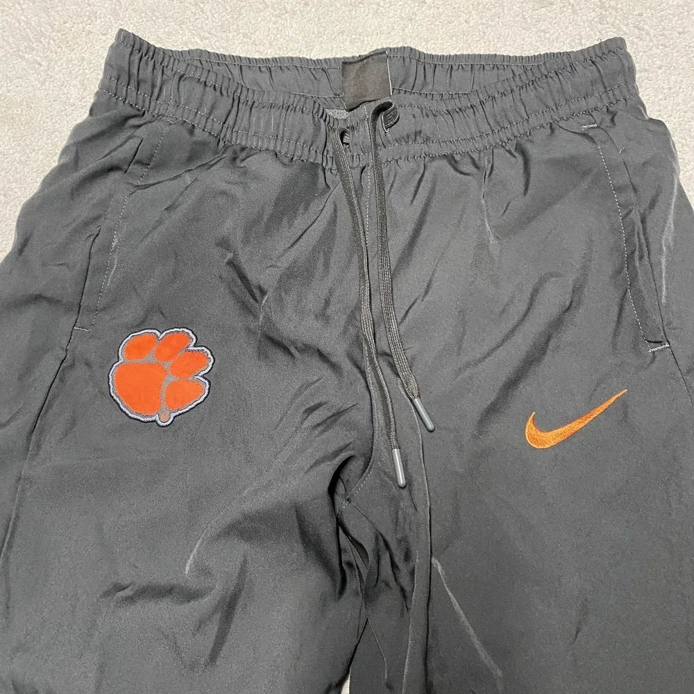 Nike Clemson Tigers Track‎ Pants Mens Small Team Issued Snap Leg Drawstring